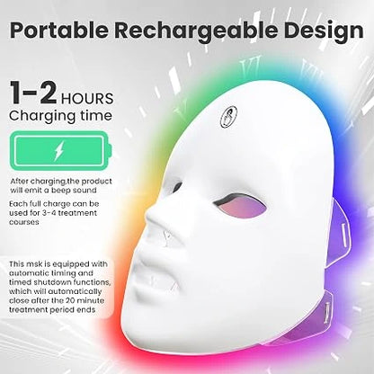 7-in-1 Color Red Light Therapy Facial Mask